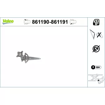 Lève-vitre arrière gauche VALEO OEM 72751S10J01