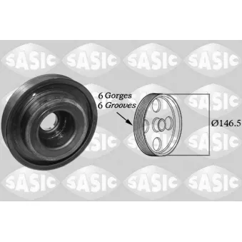 Poulie, vilebrequin SASIC OEM 1230300Q0D
