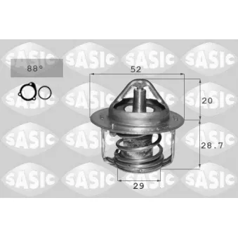 Thermostat, liquide de refroidissement SASIC OEM 1767066M00