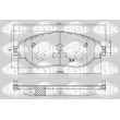 SASIC 6216202 - Jeu de 4 plaquettes de frein avant
