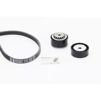 Jeu de courroies trapézoïdales à nervures CONTITECH 4PK1538K1 pour NISSAN PRIMASTAR 1.2 58cv