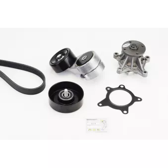 Pompe à eau+Jeu de courroie trapézoïdale à nervures CONTITECH 6PK2140WP1
