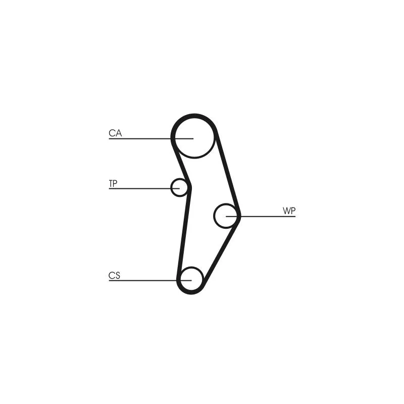 Pompe à eau + kit de courroie de distribution CONTITECH CT1049WP1 - Visuel 1