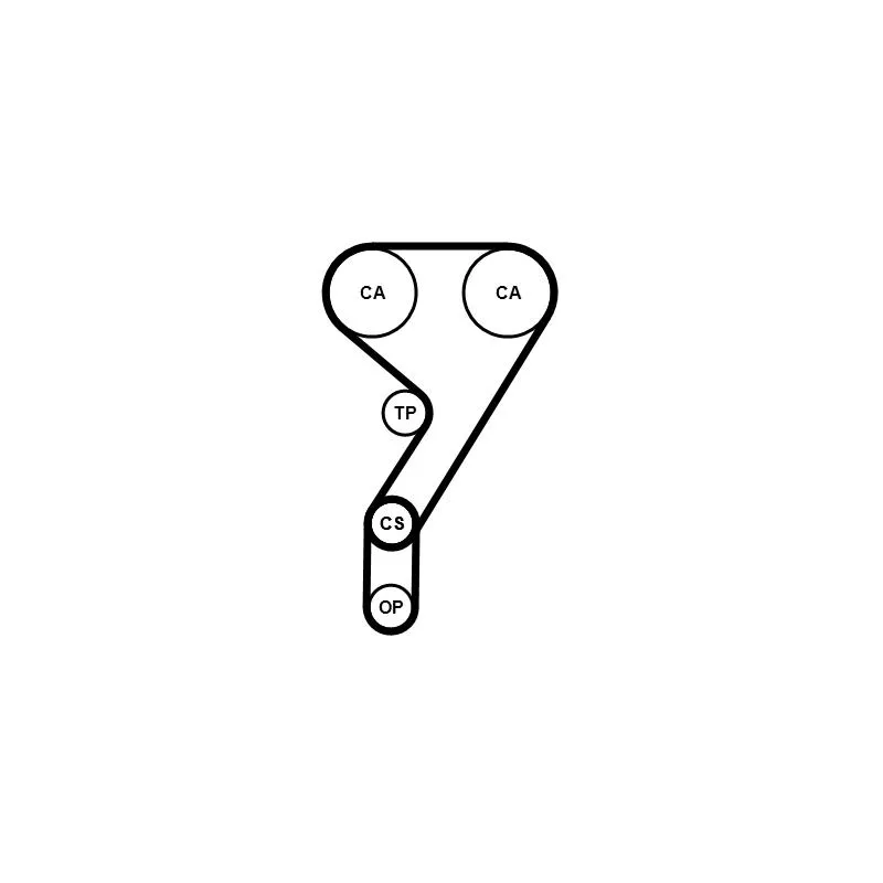 Pompe à eau + kit de courroie de distribution CONTITECH CT1189WP2PRO - Visuel 1