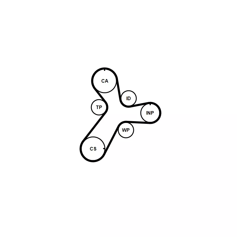 Pompe à eau + kit de courroie crantée CONTITECH CT1237WP1 - Visuel 1