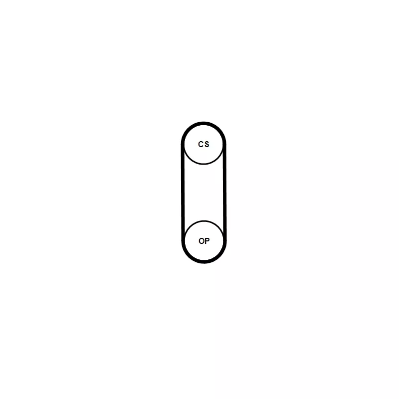 Courroie crantée CONTITECH CT1238 - Visuel 1