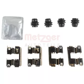 Kit d'accessoires, plaquette de frein à disque METZGER 109-0186
