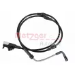 METZGER 1190401 - Contact d'avertissement, usure des plaquettes de frein