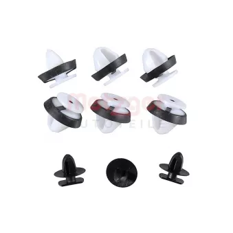 Kit de clip de fixation, revêtement intérieur METZGER 2280090 pour SKODA FABIA 1.2 TSI - 86cv