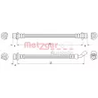 Flexible de frein METZGER [4111072]