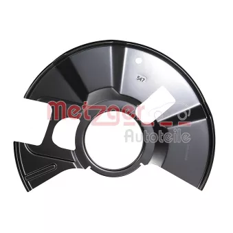 Déflecteur, disque de frein avant gauche METZGER 6115577 pour MAZDA 2 1.5 MZR - 102cv