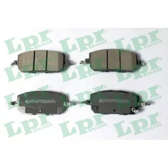 Jeu de 4 plaquettes de frein avant LPR 05P2379