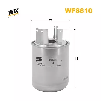 Filtre à carburant WIX FILTERS WF8610 pour NISSAN X-TRAIL 2.0 dCi - 177cv