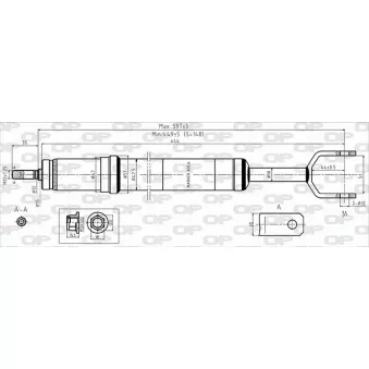 Jeu de 2 amortisseurs avant OPEN PARTS OEM 8D0413031AD