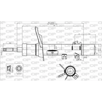 Amortisseur avant droit OPEN PARTS OEM 3649381