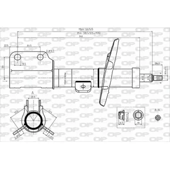 Jeu de 2 amortisseurs avant OPEN PARTS OEM 9821596680
