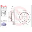 BREMBO 09.E524.11 - Jeu de 2 disques de frein arrière