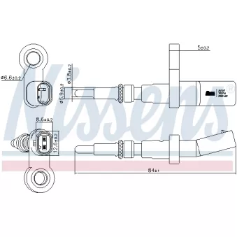 Sonde, température du liquide de refroidissement NISSENS 207017