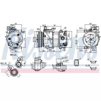 NISSENS 891097 - Compresseur, climatisation