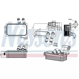 Radiateur d'huile de boîte automatique NISSENS 91511