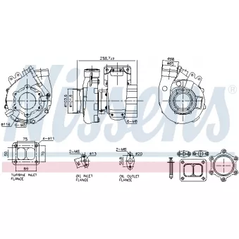 Turbocompresseur, suralimentation NISSENS 93738