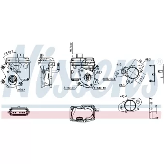 NISSENS 98596 - Vanne EGR