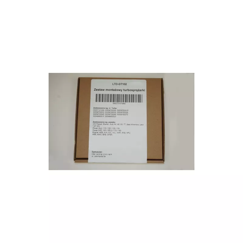 Kit de montage, turbo LTD LTD-GT101 - Visuel 2