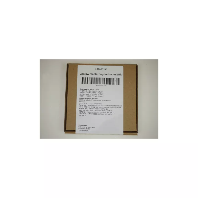 Kit de montage, turbo LTD LTD-GT140 - Visuel 2