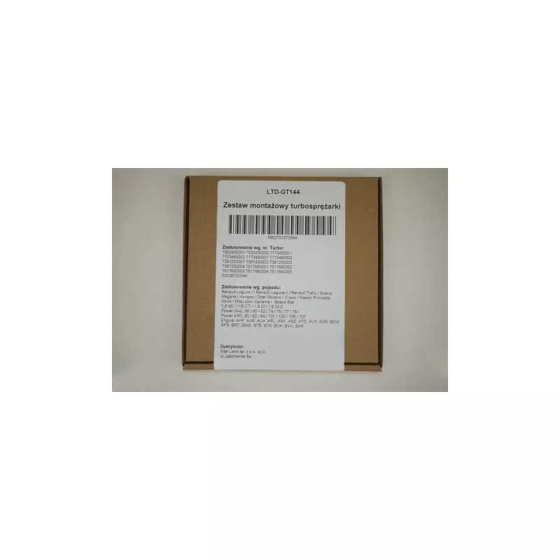 Kit de montage, turbo LTD LTD-GT144 - Visuel 2