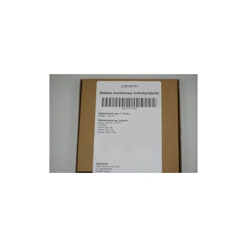 Kit de montage, turbo LTD LTD-GT171 - Visuel 2