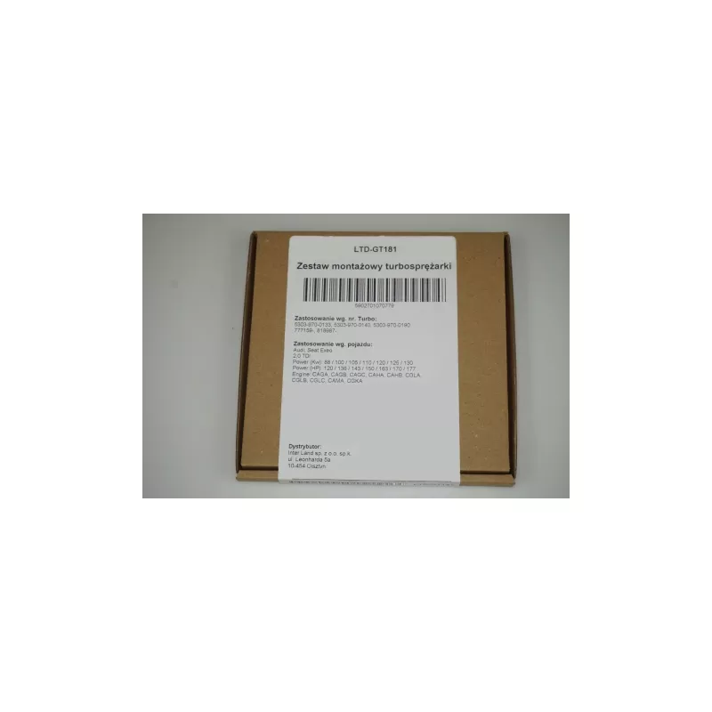 Kit de montage, turbo LTD LTD-GT181 - Visuel 2