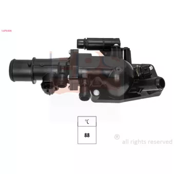 Thermostat, liquide de refroidissement EPS 1.879.936 pour ALFA ROMEO GIULIA 2.2 D (952AFA25. 952AFM25. 952ALA25) - 180cv