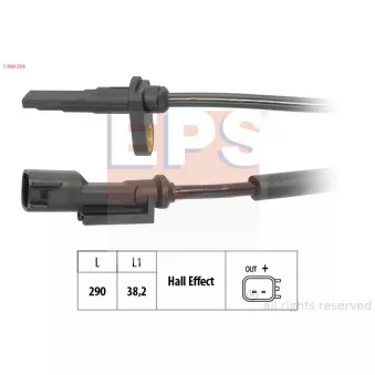 Capteur, vitesse de roue EPS OEM 131665