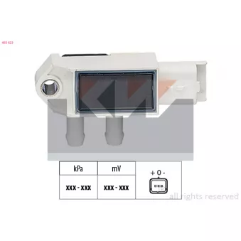 Capteur de pression barométrique, adaptation à l'altitude KW [493 423]