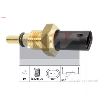 Capteur, température d'huile KW [530 400]