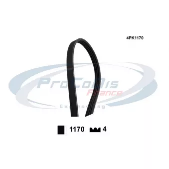 PROCODIS FRANCE 4PK1170 - Courroie trapézoïdale à nervures