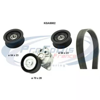 PROCODIS FRANCE KGA5002 - Jeu de courroies trapézoïdales à nervures