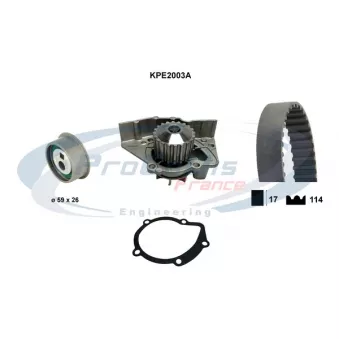 Pompe à eau + kit de courroie de distribution PROCODIS FRANCE [KPE2003A]