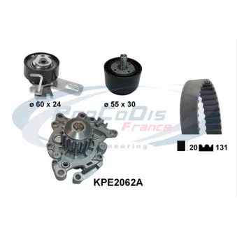 Pompe à eau + kit de courroie crantée PROCODIS FRANCE [KPE2062A]