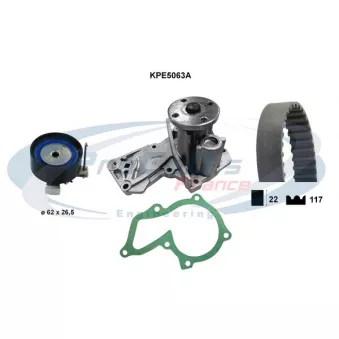 Pompe à eau + kit de courroie crantée PROCODIS FRANCE [KPE5063A]