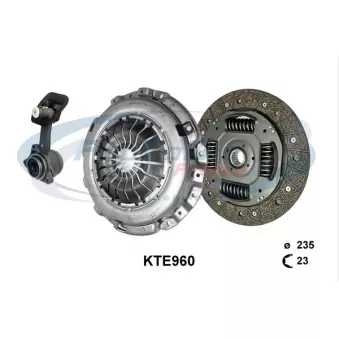 Kit Embrayage PROCODIS France KTE906 - Pièce De Rechange Qualité, équivalent VALEO 826712
