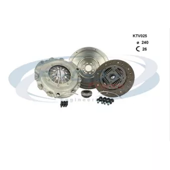 PROCODIS FRANCE KTV025 - Kit d'embrayage + volant moteur