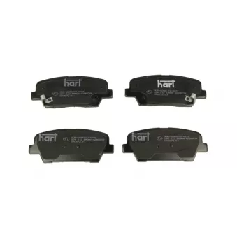 HART 254 212 - Jeu de 4 plaquettes de frein avant