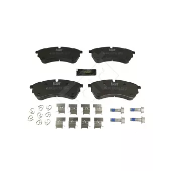 HART 258 570 - Jeu de 4 plaquettes de frein