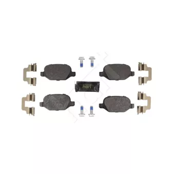 HART 261 782 - Jeu de 4 plaquettes de frein avant