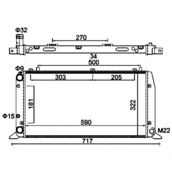 HART 600 120 - Radiateur, refroidissement du moteur