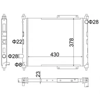 HART 603 602 - Radiateur, refroidissement du moteur