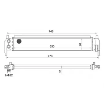 HART 621 260 - Radiateur basse température, intercooler