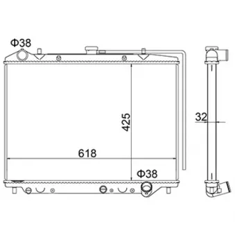 HART 622 285 - Radiateur, refroidissement du moteur