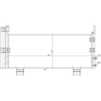 HART 725 096 - Condenseur, climatisation